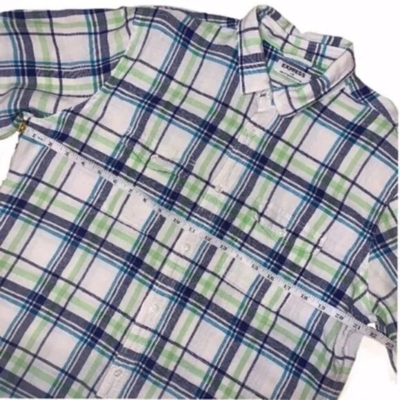 Express Men's Button Down Linen Shirt - Picture 4 of 8